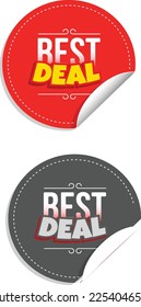 best deal tag and sign  suitable for business uses Vector EPS10