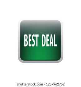 Best deal vector button, web design element