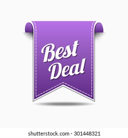 Best Deal Violet Vector Icon Design