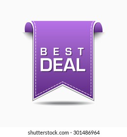 Best Deal Violet Vector Icon Design