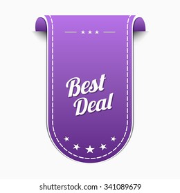 Best Deal Violet Vector Icon Design