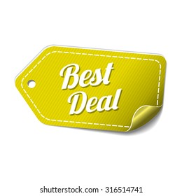 Best Deal Yellow Vector Icon Design
