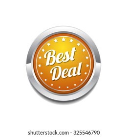Best Deal Yellow Vector Icon Button