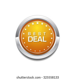Best Deal Yellow Vector Icon Button