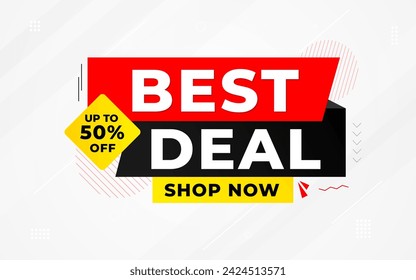Best Deals Sale Banner Design Sale template. Best deal banner, Sales banner Vector design promotion for digital and print market