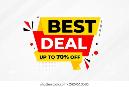 Best Deals Sale Banner Design Sale template. Best deal banner, Sales banner Vector design promotion for digital and print market