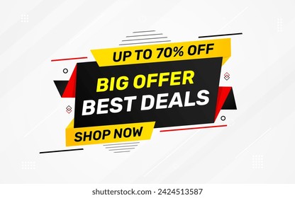 Best Deals Sale Banner Design Sale template. Best deal banner, Sales banner Vector design promotion for digital and print market