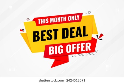 Best Deals Sale Banner Design Sale template. Best deal banner, Sales banner Vector design promotion for digital and print market