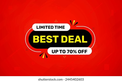 Best Deals Sale Banner Design Sale template. Best deal banner, Sales banner Vector design promotion for digital and print market