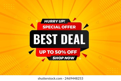 Best Deals Sale Banner Design Sale template. Best deal banner, Sales banner Vector design promotion for digital and print market