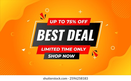 Best Deals Sale Banner Design Sale template. Best deal banner, Sales banner Vector design promotion for digital and print market