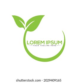 The Best Design Leaf logo unique modern minimalist simple creative abstract and vector