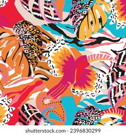 best design on fabric fashion pattern print design color colorful vector green black pink 