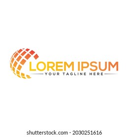 The Best Design solar logo unique modern minimalist simple creative abstract and vector