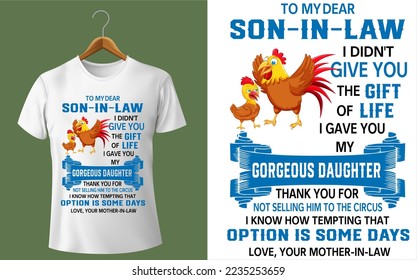 best design for SON-IN-LAW vector for POD site