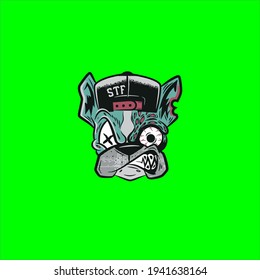 best design vector dog face