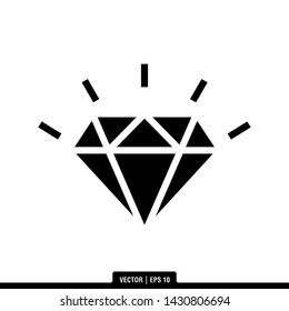 The best of Diamond icon vector, illustration logo template in trendy style. Suitable for many purposes.
