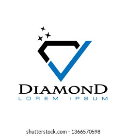 best diamond icon vector logo template 