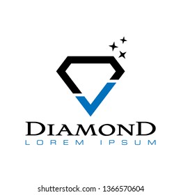 best diamond icon vector logo template 
