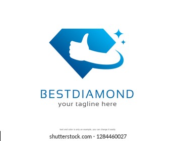 Best Diamond Logo Template Design Vector, Emblem, Concept Design, Creative Symbol, Icon