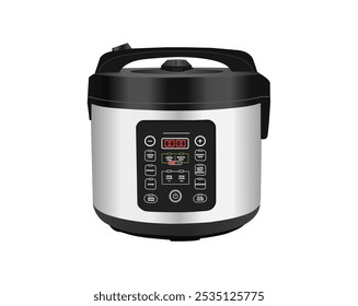 Best Of Digital Rice Cooker and Food Steamer vector illustration on white background For Free EPS Download