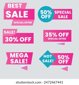 Best discount offer banners. Price deal sale stickers. Black friday special offer tags. Sale bubble coupon. Promotion discount banner templates design. Buy offer sticker. Super deal set. Vector