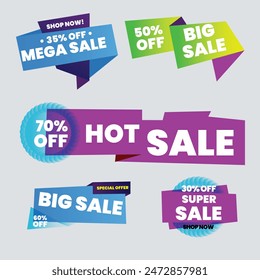 Best discount offer banners. Price deal sale stickers. Black friday special offer tags. Sale bubble coupon. Promotion discount banner templates design. Buy offer sticker. Super deal set. Vector