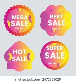 Best discount offer banners. Price deal sale stickers. Black friday special offer tags. Sale bubble coupon. Promotion discount banner templates design. Buy offer sticker. Super deal set. Vector