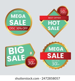 Best discount offer banners. Price deal sale stickers. Black friday special offer tags. Sale bubble coupon. Promotion discount banner templates design. Buy offer sticker. Super deal set. Vector