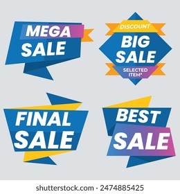 Best discount offer banners. Price deal sale stickers. Black friday special offer tags. Sale bubble coupon. Promotion discount banner templates design. Buy offer sticker. Super deal set. Vector