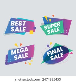 Best discount offer banners. Price deal sale stickers. Black friday special offer tags. Sale bubble coupon. Promotion discount banner templates design. Buy offer sticker. Super deal set. Vector