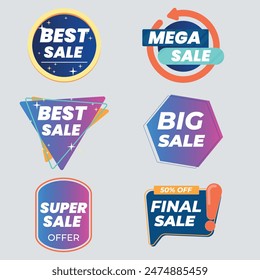 Best discount offer banners. Price deal sale stickers. Black friday special offer tags. Sale bubble coupon. Promotion discount banner templates design. Buy offer sticker. Super deal set. Vector