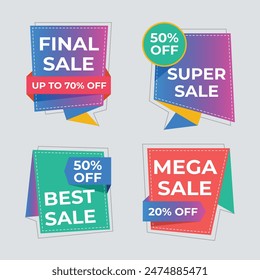 Best discount offer banners. Price deal sale stickers. Black friday special offer tags. Sale bubble coupon. Promotion discount banner templates design. Buy offer sticker. Super deal set. Vector