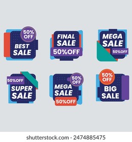 Best discount offer banners. Price deal sale stickers. Black friday special offer tags. Sale bubble coupon. Promotion discount banner templates design. Buy offer sticker. Super deal set. Vector
