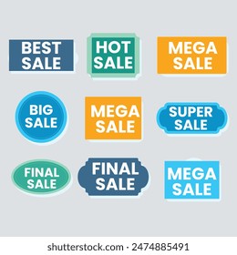 Best discount offer banners. Price deal sale stickers. Black friday special offer tags. Sale bubble coupon. Promotion discount banner templates design. Buy offer sticker. Super deal set. Vector