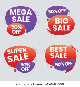 Best discount offer banners. Price deal sale stickers. Black friday special offer tags. Sale bubble coupon. Promotion discount banner templates design. Buy offer sticker. Super deal set. Vector