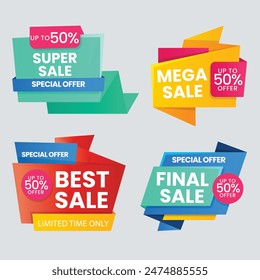 Best discount offer banners. Price deal sale stickers. Black friday special offer tags. Sale bubble coupon. Promotion discount banner templates design. Buy offer sticker. Super deal set. Vector