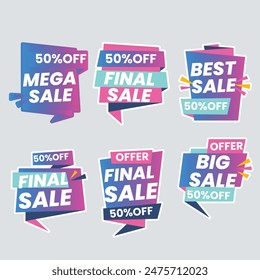 Best discount offer banners. Price deal sale stickers. Black friday special offer tags. Sale bubble coupon. Promotion discount banner templates design. Buy offer sticker. Super deal set. Vector