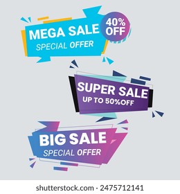 Best discount offer banners. Price deal sale stickers. Black friday special offer tags. Sale bubble coupon. Promotion discount banner templates design. Buy offer sticker. Super deal set. Vector