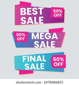 Best discount offer banners. Price deal sale stickers. Black friday special offer tags. Sale bubble coupon. Promotion discount banner templates design. Buy offer sticker. Super deal set. Vector