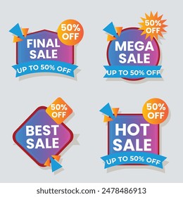 Best discount offer banners. Price deal sale stickers. Black friday special offer tags. Sale bubble coupon. Promotion discount banner templates design. Buy offer sticker. Super deal set. Vector
