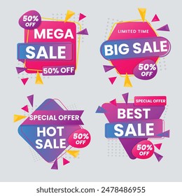 Best discount offer banners. Price deal sale stickers. Black friday special offer tags. Sale bubble coupon. Promotion discount banner templates design. Buy offer sticker. Super deal set. Vector