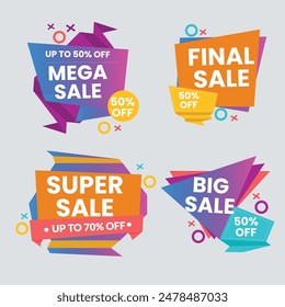Best discount offer banners. Price deal sale stickers. Black friday special offer tags. Sale bubble coupon. Promotion discount banner templates design. Buy offer sticker. Super deal set. Vector