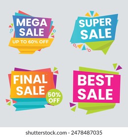 Best discount offer banners. Price deal sale stickers. Black friday special offer tags. Sale bubble coupon. Promotion discount banner templates design. Buy offer sticker. Super deal set. Vector