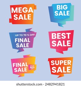 Best discount offer banners. Price deal sale stickers. Black friday special offer tags. Sale bubble coupon. Promotion discount banner templates design. Buy offer sticker. Super deal set. Vector