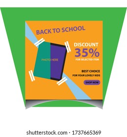 Best discount offer social media post. Back to school discount offer.