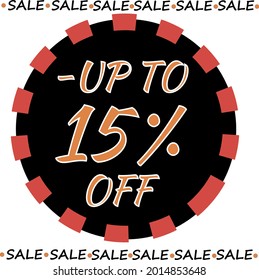 best discount trendy sign price and percentage isolated modern graphic style vector illustration.