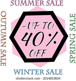 best discount trendy sign price and percentage isolated modern graphic style vector illustration.