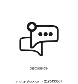 The best Discussion icon vector. Symbol illustration in unique trendy style. From Online Store icons theme collections. Suitable for many purpose.