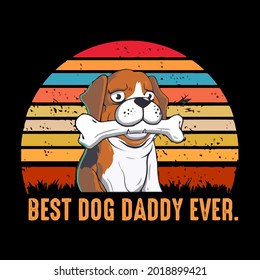 best dog daddy ever funny dog art ri blend art art design vector illustration for use in design and print poster canvas